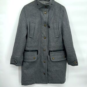 Coach New York Winter Wool Leather Pea Coat